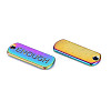 Rainbow Color Alloy Charms PALLOY-S180-246-NR-3