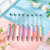 8Pcs 8 Colors UV Plated Plastic Ball-Point Pen AJEW-TA0001-84-4
