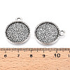 Tibetan Style Alloy Pendant Cabochon Settings PALLOY-N178-09AS-3