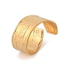304 Stainless Steel Open Cuff Ring for Women RJEW-M049-01G-03-2