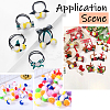 100Pcs Polyester Pom Pom Ball DIY-SC0031-43B-6