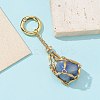 304 Stainless Steel Macrame Pouch Empty Stone Holder Pendant Decoration HJEW-JM01184-01-5