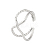 Non-Tarnish 304 Stainless Steel Open Cuff Rings RJEW-S418-02P-1