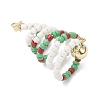Glass Seed Beaded Christmas Tree Big Pendants PALLOY-TA00330-03-3