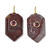 Natural Red Line Jasper Red Vein Jasper Pendants KK-CBAF9BC-20G-06-1