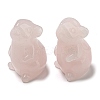 Natural Rose Quartz Carved Healing Mouse Figurines DJEW-D012-02F-1