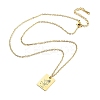 Birthday Flower 304 Stainless Steel Pendant Nacklaces For Women STAS-S124-03G-04-2