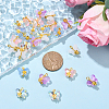 25Pcs 5 Colors Glass Pendants GLAA-YW0005-47-4