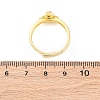 Brass Micro Pave Clear Cubic Zirconia Cuff Rings for Women RJEW-U047-37A-G-5