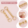 4Pcs 2 Styles Alloy Link Bag Strap Extender FIND-UN0003-10-5