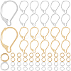 80Pcs 2 Color 304 Stainless Steel Leverback Earring Findings STAS-SP0001-19-1