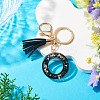 1Pc Resin Letter Keychains KEYC-TADJ0001-09O-4