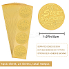 Plastic Self Adhesive Gold Foil Embossed Stickers DIY-WH0211-297-2