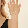 304 Stainless Steel Link Ring Bracelets for Women FS-WGFF536-01-2
