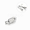 304 Stainless Steel Polymer Clay Rhinestone Magnetic Clasps STAS-M196-02-1