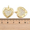 Brass Micro Pave Cubic Zirconia Pendants KK-L251-04G-3