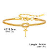 304 Stainless Steel Initial Charm Bracelets FS-WGD8E41-46-1