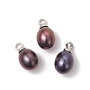 Dyed Natural Cultured Freshwater Pearl Pendants PALLOY-TA00244-1