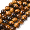 Natural Tiger Eye Beads Strands G-H329-C07-14mm-2