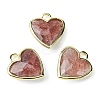 Natural Red Strawberry Quartz Pendants G-O204-01G-1