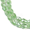 Transparent Electroplate Glass Beads Strands EGLA-N013-T4mm-B13-3