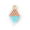 MIYUKI & TOHO Handmade Japanese Seed Beads Pendants SEED-A027-OA03-2