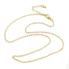 Brass Cable Chain Necklaces for Women NJEW-D302-48G-5