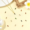 14Pcs 7 Colors Transparent Glass Charms GLAA-YW0004-25-4