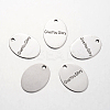 Non-Tarnish Spray Painted 201 Stainless Steel Pendants LS-STAS-I048-L01-1