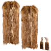 Polyester Imitation Fox Hair Boot Cover AJEW-WH20130-37A-1