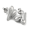 Non-Tarnish 304 Stainless Steel Stud Earrings EJEW-M233-18P-2