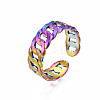 Curb Shape Cuff Rings RJEW-N038-024-4