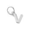 925 Sterling Silver Letter Charms STER-C012-01S-V-1