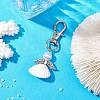 Angel Spiral Shell Pendant Decooration HJEW-JM01964-01-2