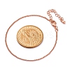 Adjustable Rack Plating Brass Curb Chain Bracelets for Women BJEW-G735-18RG-5
