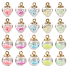 50Pcs 10 Styles Glow in the Dark Luminous Glass Globe Pendants FIND-TA0002-24-1