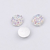 Druzy Resin Cabochons LS-RESI-WH0026-03A-06-1