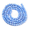 Electroplate Glass Beads Strands LS-EGLA-A034-P4mm-B28-2