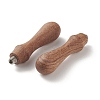 (Defective Closeout Sale: Crooked Screw Head) Pear Wood Handle AJEW-XCP0001-84-3