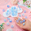 50Pcs 5 Styles UV Plating Rainbow Iridescent Acrylic Beads OACR-TA0004-93B-6