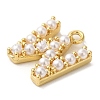Plastic Imitation Pearl Pendants KK-P230-17G-W-2