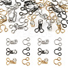 15Sets 3 Colors Alloy Rhinestone Hook and Eye Fasteners FIND-TA0006-54-1