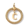 304 Stainless Steel Pendants STAS-D154-01C-G-1