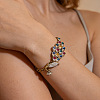 Elegant Alloy & Colorful Rhinestone Link Bracelets WG00069-01-3