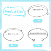 6Pcs 3 Styles 304 Stainless Steel Expandable Bangle Making STAS-OC0001-28-2