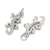 SHEGRACE Brass Micro Pave Cubic Zirconia Pendants XGRQ3D743-461P-2