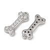 Brass Micro Pave Clear Cubic Zirconia Pendants KK-L238-03P-2