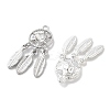 Rack Plating Alloy Rhinestone Pendants PALLOY-F311-19P-01-2