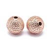 Rack Plating Brass Beads KK-O125-B-02RG-2