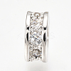 Brass Micro Pave Cubic Zirconia Beads ZIRC-Q013-141P-2